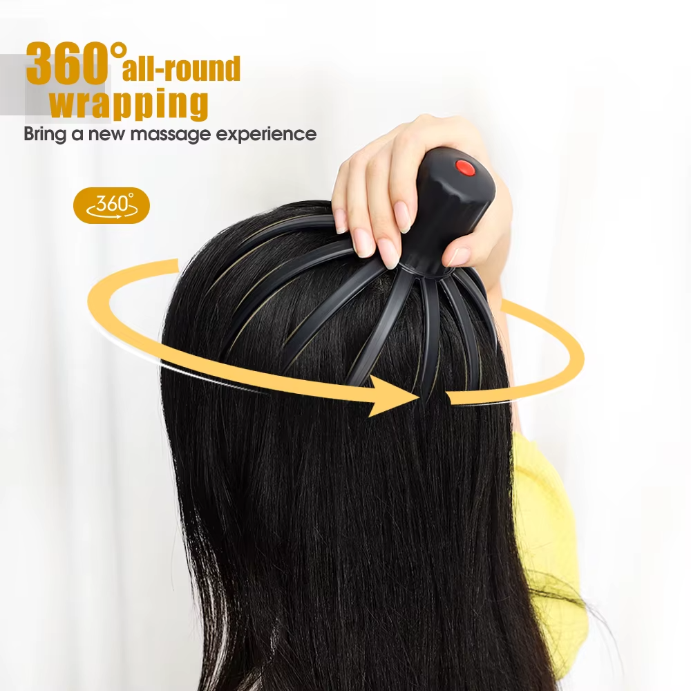 scalp massager, portable scalp massager, rechargeable scalp massager, head massager, stress relief massager, scalp relaxer, vibrating head massager, ergonomic massager, portable massager, hair growth massager, black scalp massager, travel-friendly massager, scalp circulation massager, pet head massager, scalp massage tool, adjustable massage modes, soothing scalp massager, lightweight massager, scalp relaxation device, vibrating scalp relaxer, scalp tension relief, Aymor ScalpRelax.